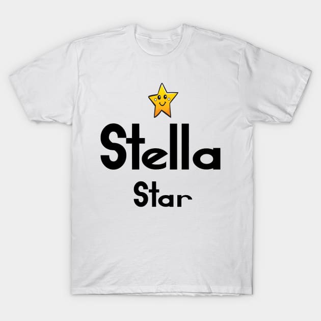 Stella Cute Star Name Stella Meaning Star T-Shirt by ProjectX23